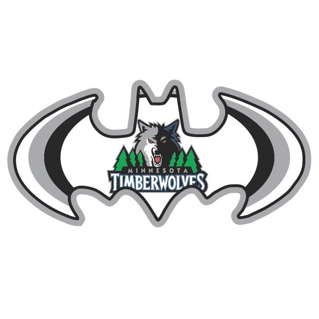 Minnesota Timberwolves Batman Logo DIY iron on transfer (heat transfer)